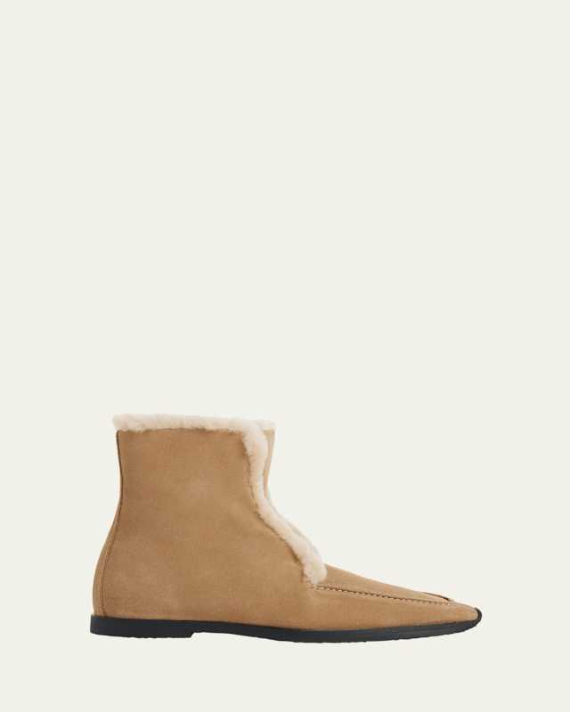 Suede Shearling Winter Booties